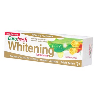 Eurofresh Aloe Veralı Misvaklı Beyazlatıcı Diş Macunu 112 gr