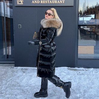 Metalic Arctic Edge Parka Long