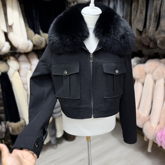 Crop Cashmere Jacket