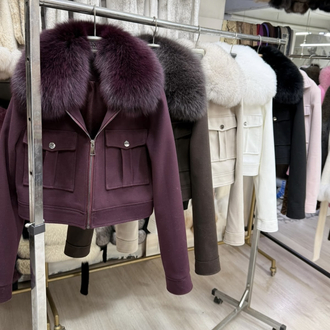 Crop Cashmere Jacket
