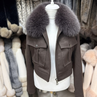 Crop Cashmere Jacket