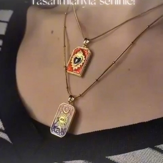 Tarot Kolye | Aether'in Gözü (Pembe)