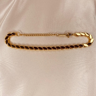 Arpa Zincir Gold Bileklik