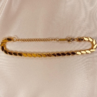 Arpa Zincir Gold Bileklik