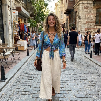 Müslin kumaş pantalon