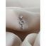 Kilit Anahtar Model Kıkırdak Piercing Tragus Helix Silver Gümüş Renk Küpe - 1297