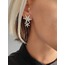 Kar Tanesi Model Kristal Taşlı Küpe - 1209