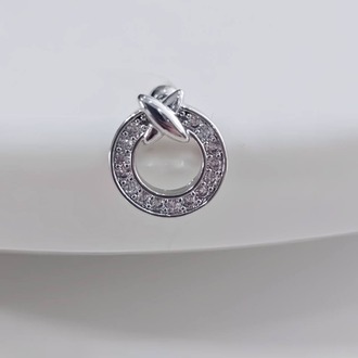 Halka X Artı Model Kıkırdak Piercing Tragus Helix Silver Gümüş Renk Küpe - 1376