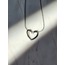 Kalpli Düğüm Loop Silver Gümüş Renkli Kolye - 1212