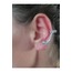 Kaplan Model Zirkon Taşlı Silver Earcuff Kıkırdak Kulak Küpesi Seti- 1053