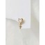Bombeli Kalp Yıldız Model Kıkırdak Piercing Tragus Helix Altın Gümüş Renk Küpe - 1529