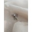 Makas Model Kıkırdak Piercing Tragus Helix Silver Gümüş Renk Küpe - 1299