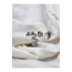 Zikzak Model Halka Silver Gümüş Renk Küpe - 1045