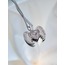 Melek Açılabilir Kanat Model Zirkon Taşlı Silver Gümüş Renkli Çelik Kolye - 1026