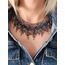 Kristal Boncuk Tasma Choker Model El Yapımı Kolye - 1281