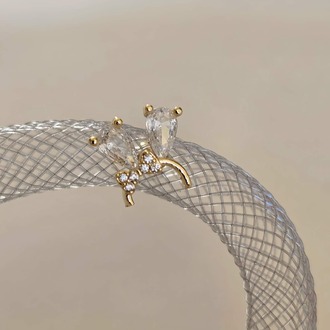 Fiyonk Kulak Model Kıkırdak Piercing Tragus Helix Gold Renk Küpe - 1438