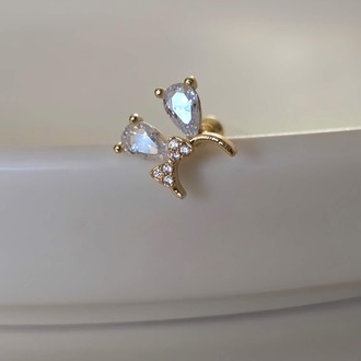 Fiyonk Kulak Model Kıkırdak Piercing Tragus Helix Gold Renk Küpe - 1438