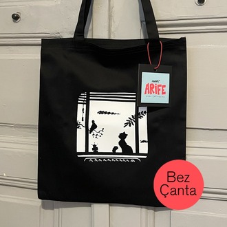 Siyah Bez Çanta
