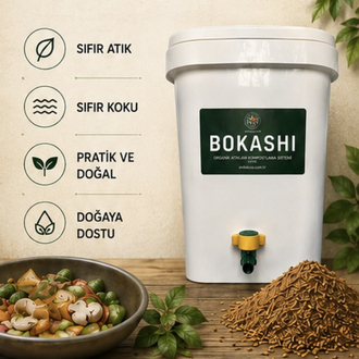 Bokashi Kompost Seti - Bokashi Kepekli
