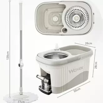 WAVEX Turbo Pedallı Temizlik Sistemi / 1 Adet Yedek Bez Hediye ( Toplam 2 Bez)