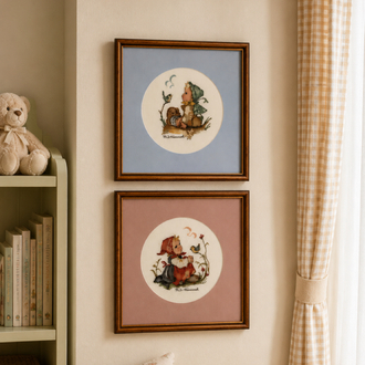 2’li Hummel El İşleme Goblen Duvar Panoları 