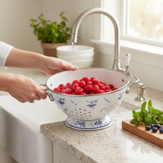 Villeroy&Boch Old Luxemburg seri emaye süzgeç