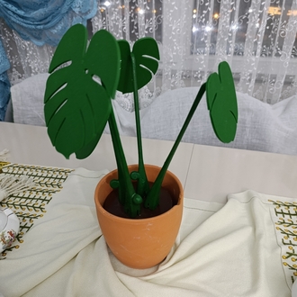 Monstera Plant Bardak Altlığı