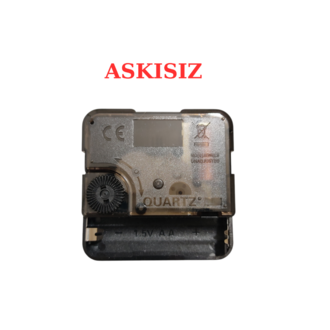 Askısız 22 mm Şaft Akar Sessiz Duvar Saati Mekanizması -Metal akrep-yelkovan-saniye
