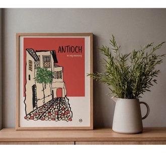 Antioch in my Memory 'Old Street' Poster 35x50 cm
