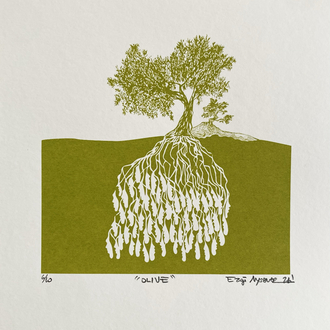 ‘Olive’ Serigrafi Baskı