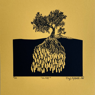 ‘Olive’ Serigrafi Baskı