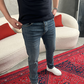 Burberry Mavi Kot Pantolon 