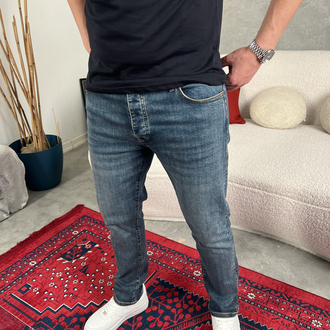 Burberry Mavi Kot Pantolon 