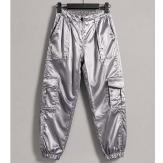Chrome Pulse Cargo Joggers