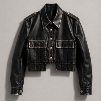 Noir Icon Crop Jacket