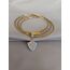 ÇELİK GOLD CHARMLI AJDA BİLEZİK 