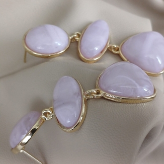 LİLA TAŞLI JEWELRY KÜPE