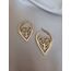 ÇELİK GOLD KALPLİ HAYAT AĞACI KÜPE