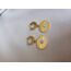 ÇELİK GOLD MAVİ BONCUK KÜPE