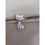 BEYAZ KEDİ BROŞ