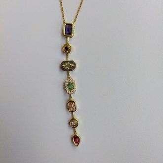 ÇELİK 7 ELEMENT GOLD Y KOLYE