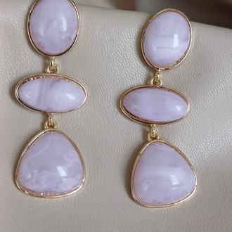 LİLA TAŞLI JEWELRY KÜPE