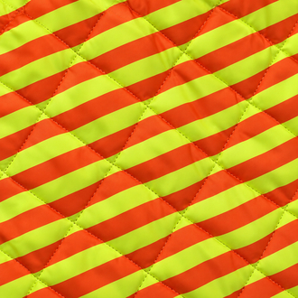 Turuncu Neon Sarı Kapitone Kumaş