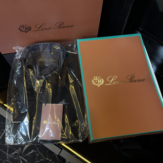 Loro Piana Poplin Gizli Düğme Gömlek