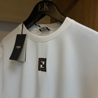 Fendi Logo T-shirt ( İthal-Ütü İstemez-NFC Aktif)  