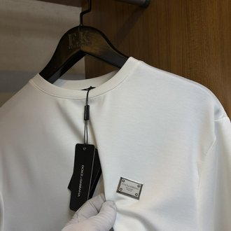 Dolce & Gabbana Logo Plaque T-shirt ( İthal-Ütü İstemez-NFC Aktif)