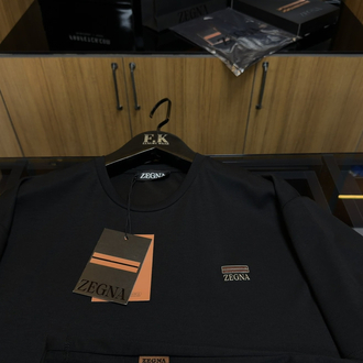Zegna Logo T-shirt ( İthal-Ütü İstemez-NFC Aktif)