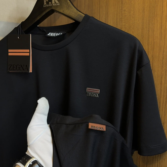 Zegna Logo T-shirt ( İthal-Ütü İstemez-NFC Aktif)