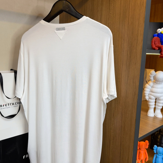 Prada Cashmere T-shirt ( İthal - Ütü İstemez - NFC Aktif ! ) - Beyaz