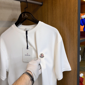 Moncler Logo T-shirt ( İthal-Ütü İstemez-NFC Aktif) - Beyaz